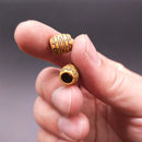 Anéis para Tranças - Amadeirado - Kit 50 peças!