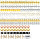 Anéis para Tranças e Dreads - Kit com 200 peças! (Modelos diversificados)