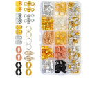 Anéis para Tranças e Dreads - Kit com 200 peças! (Modelos diversificados)