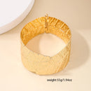 Bracelete Folha Maxi 🍁✨ - De *R$ 93,50* por apenas: